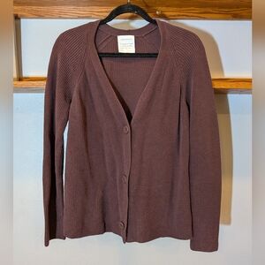 ARMEDANGELS Eggplant Cardigan Sweater